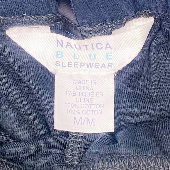 NEW Women's Satin PJ Pants Nautica Blue Brand Sleepwear DrawString Sweatpants - Picture 4 of 11